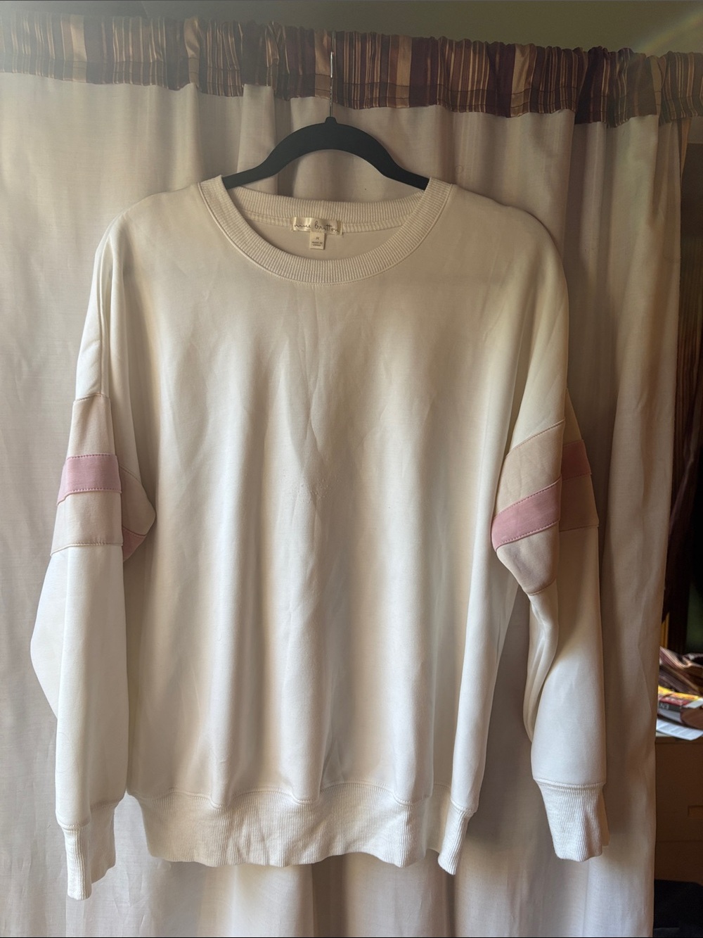 nine britton Cream Crewneck Sweatshirt